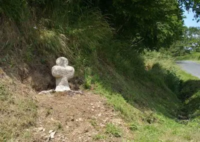 Photo de la croix de type Crozant dite Croix d'accès à Laigue - Photo de Patrice Cornette