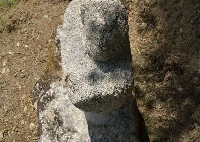Photo de la croix de type Crozant dite Croix d'accès à Laigue - Photo de Patrice Cornette