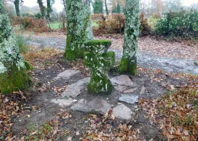 Photo de la croix de type Crozant dite croix d'accès au Perthuis ou croix Meunier après restauration