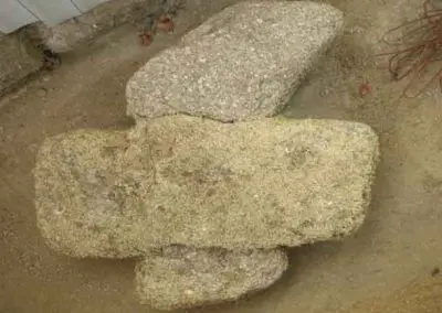 Photo de la croix de type Crozant dite croix d'accès à La Chartrie avant restauration