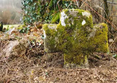 Photo de la croix de type Crozant dite croix d'accès à la Bretonnière aujourd'hui disparue