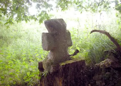 Photo de la croix de type Crozant dite croix des Places ou croix d'accès par le bois