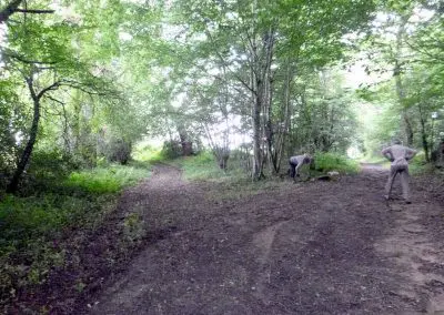 Photo de la croix de type Crozant dite croix d'accès à la Grange du Bois ou Croix Blanche